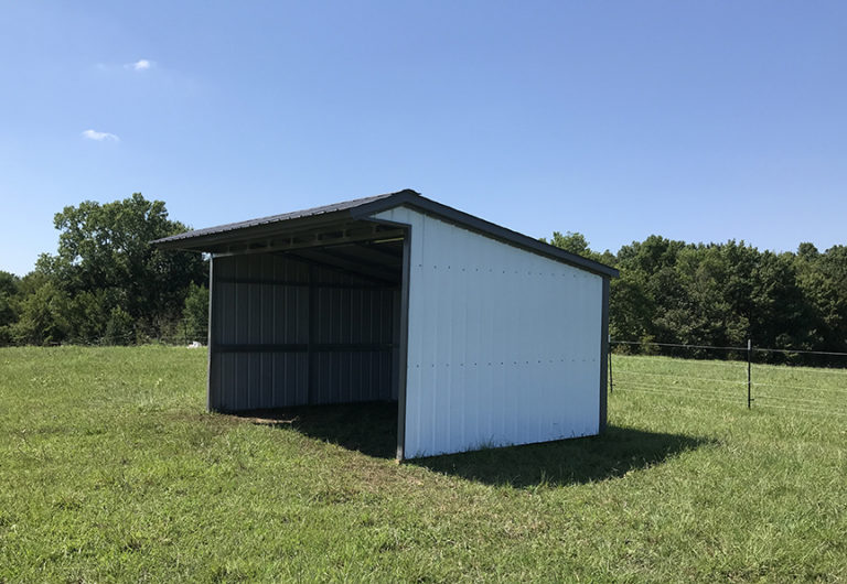 Metal Livestock Shelter Fisher King Enterprises