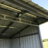 Inside top of loafing shed