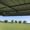 All vertical metal animal shelters/Loafing shed