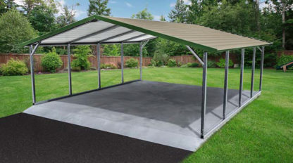 Boxed Eave Style Carport.