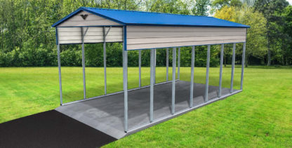 18x36x14 Double Leg and Base Rail RV Port