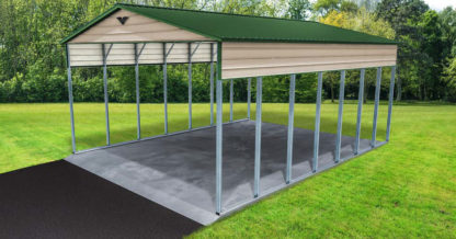 26x36x14 Double Leg Vertical Roof RV Port
