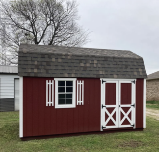 10x16 Red Workshop Barn