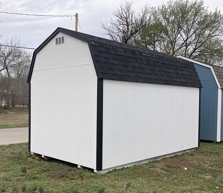 10x16 Black & White Workshop Barn - Image 7